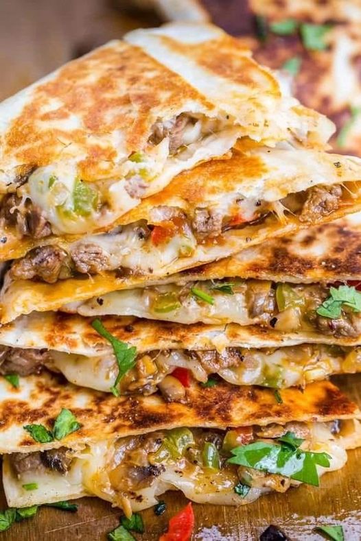 Steak CheeseSteak Quesadillas