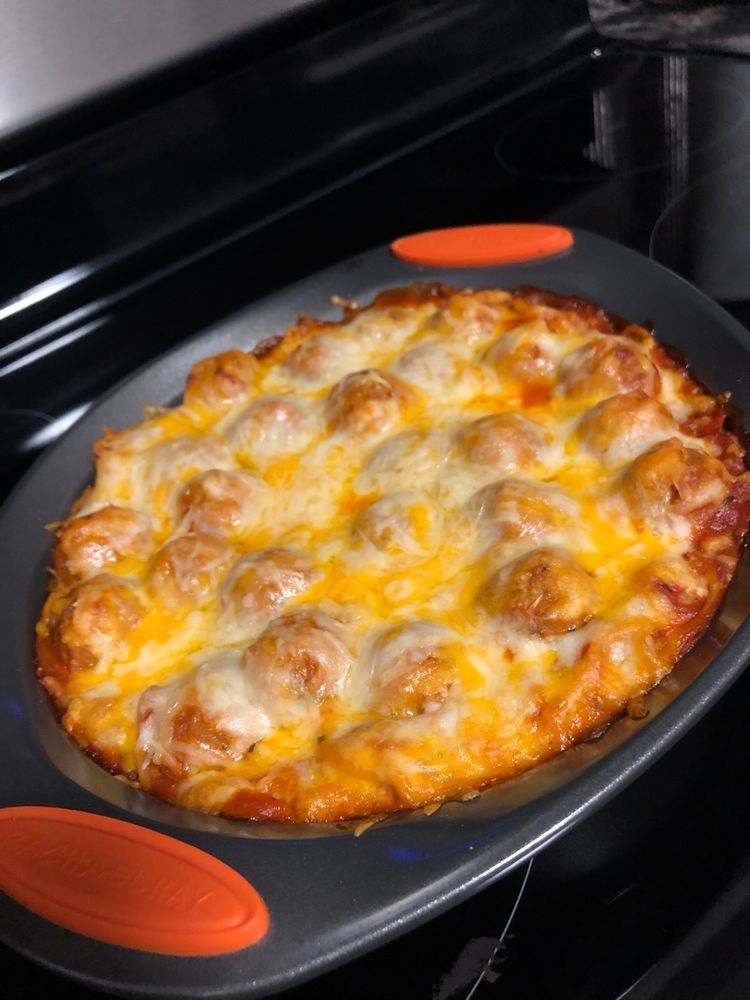 Cheesy Turkey Meatball Skillet