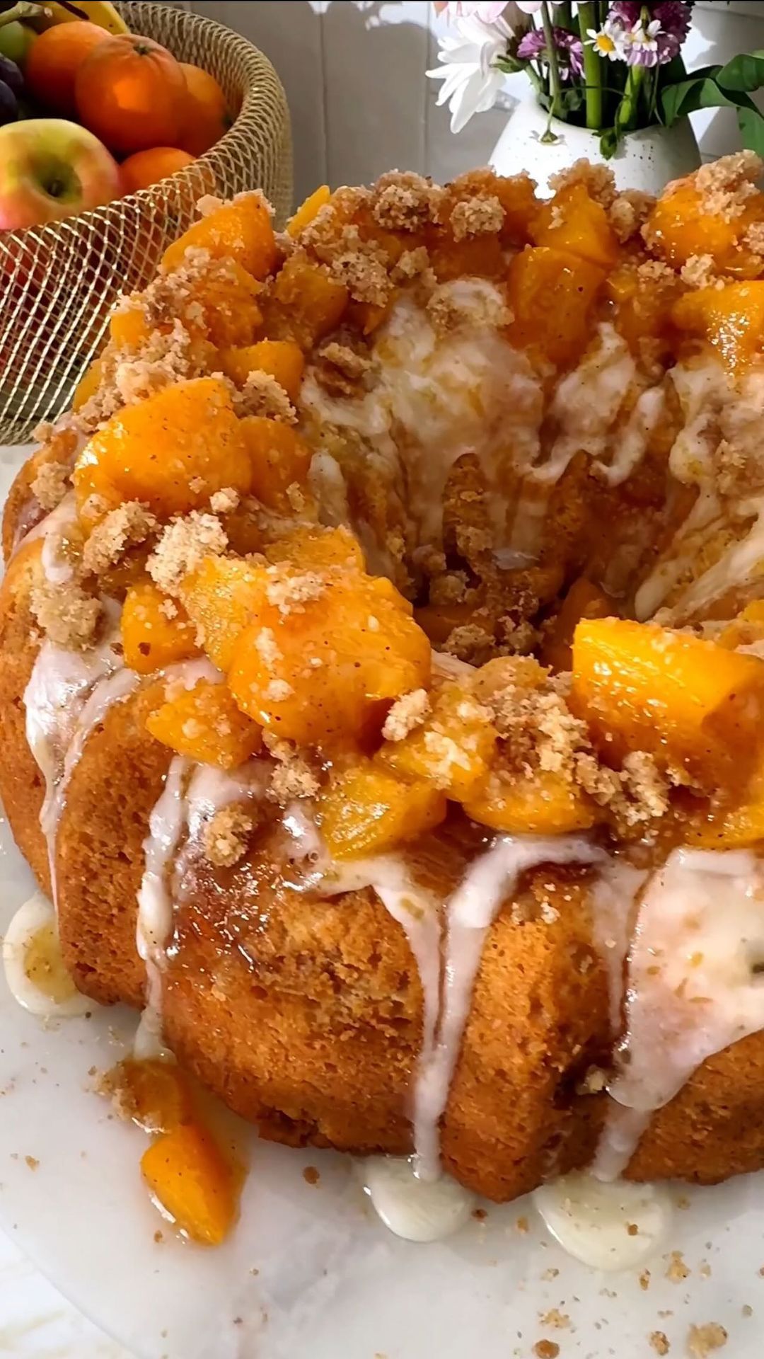 Peach Cobbler Pound Cake