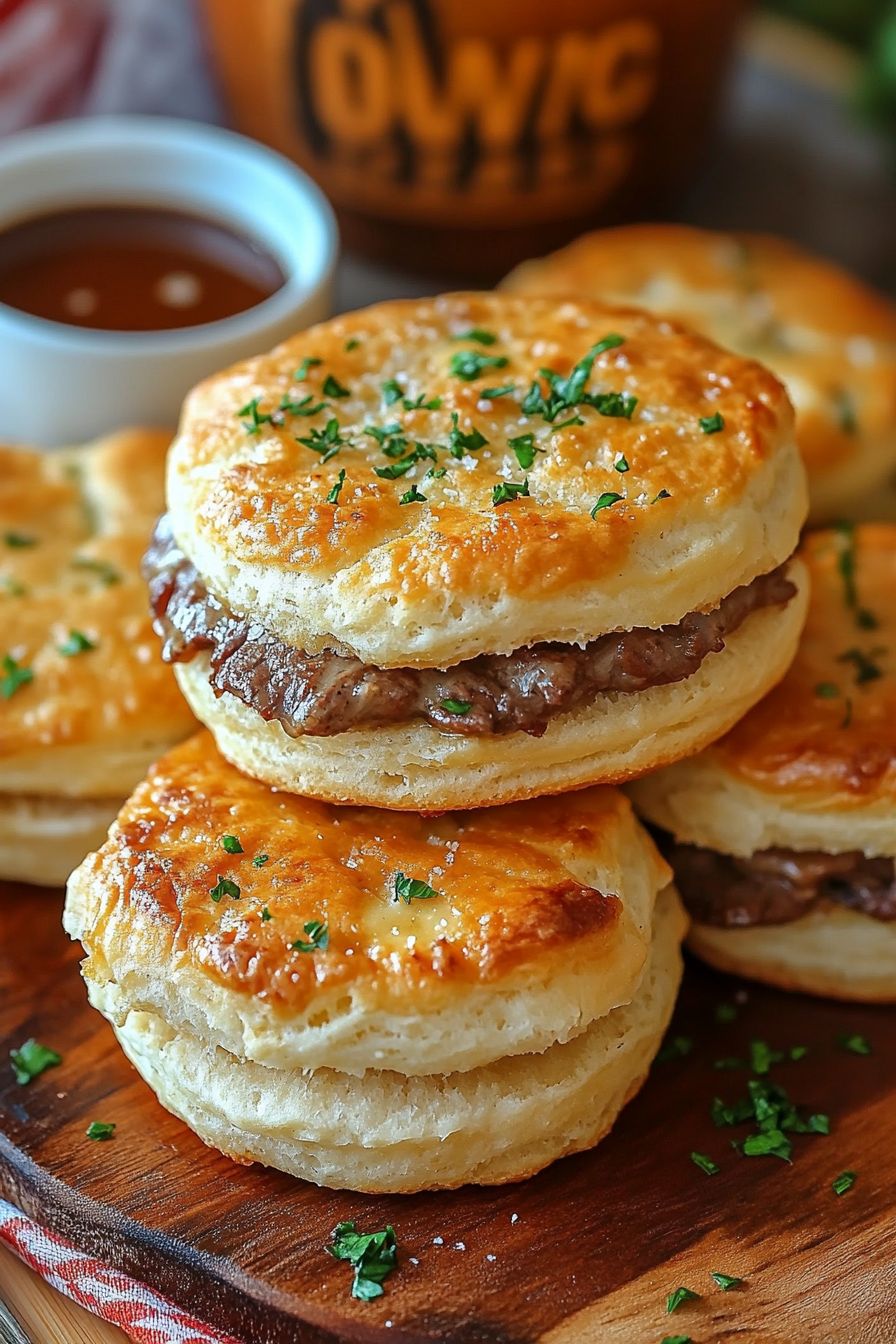FRENCH DIP BISCUITS