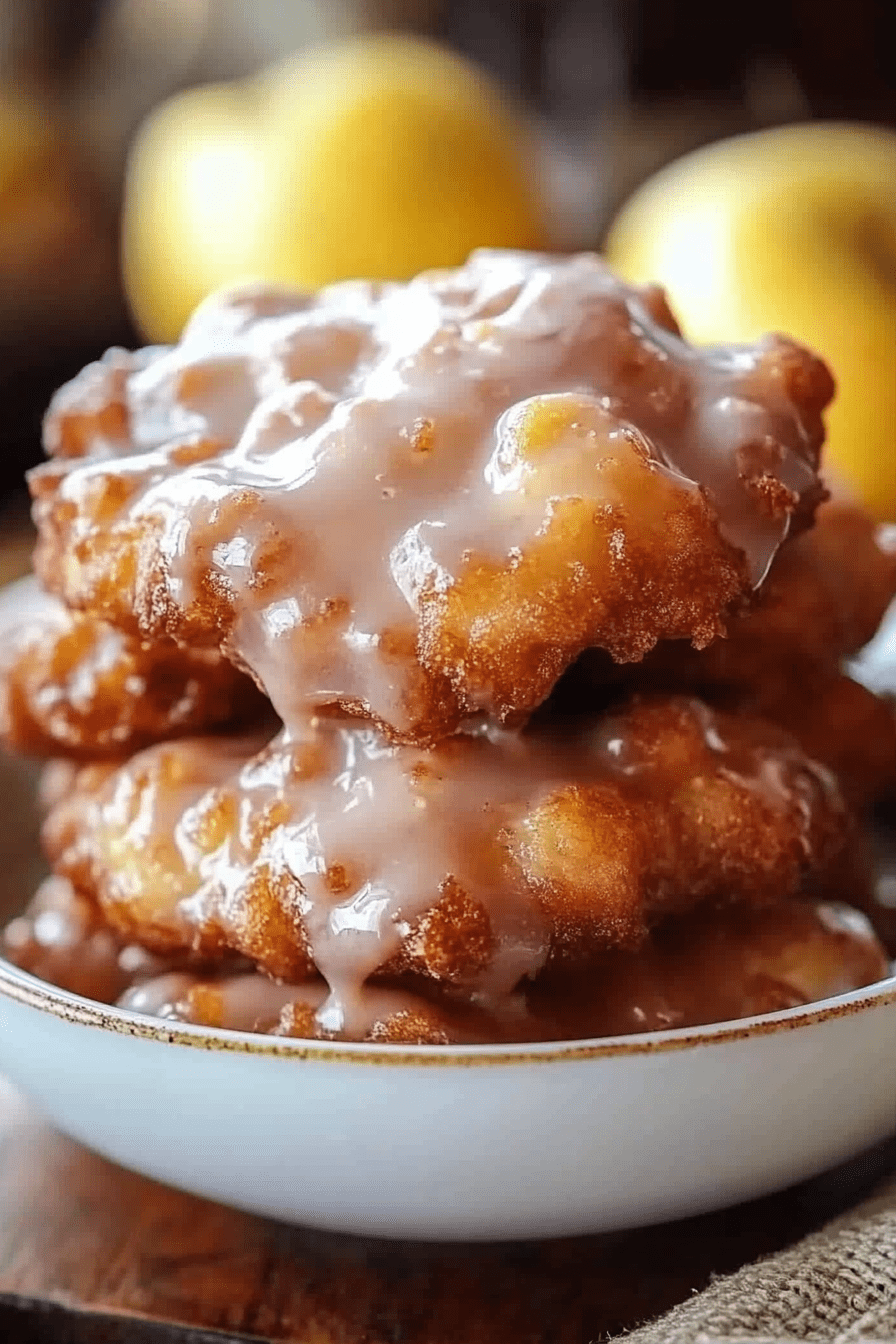 CARAMEL APPLE FRITTERS