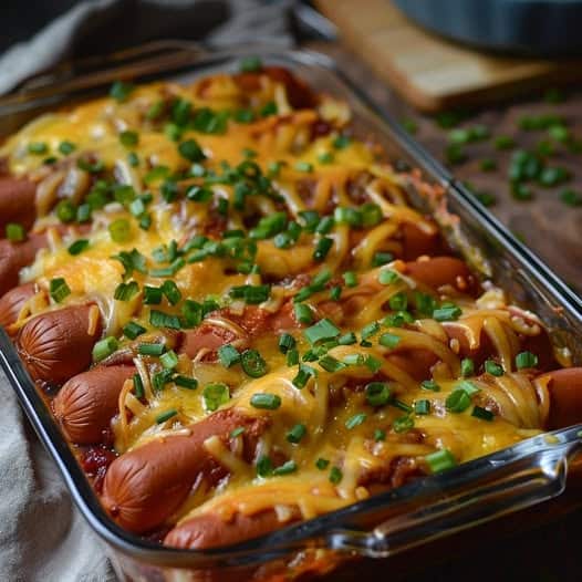 Chili Cheese Dog Bake Dinner!!