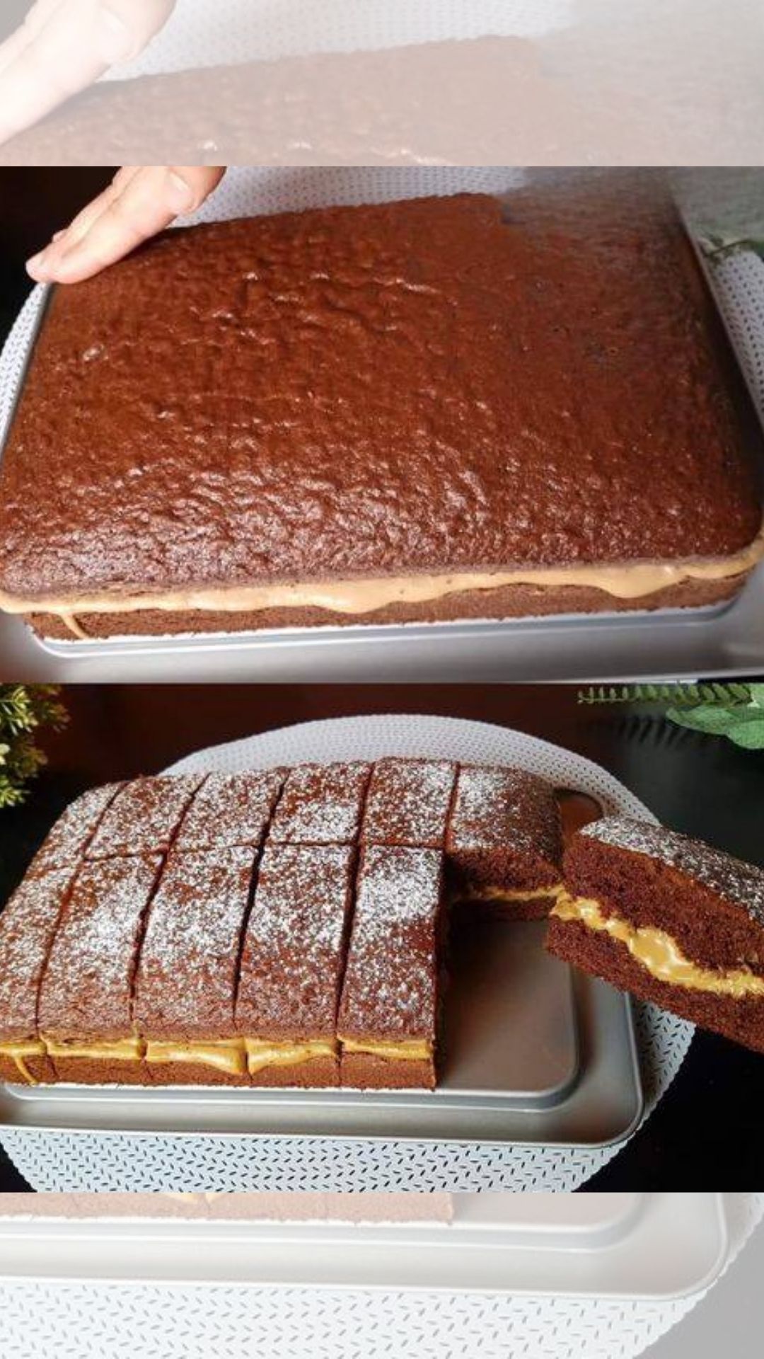 CHOCOLATE COFFEE CAKE WITH LOTUS CREAM TOPPING