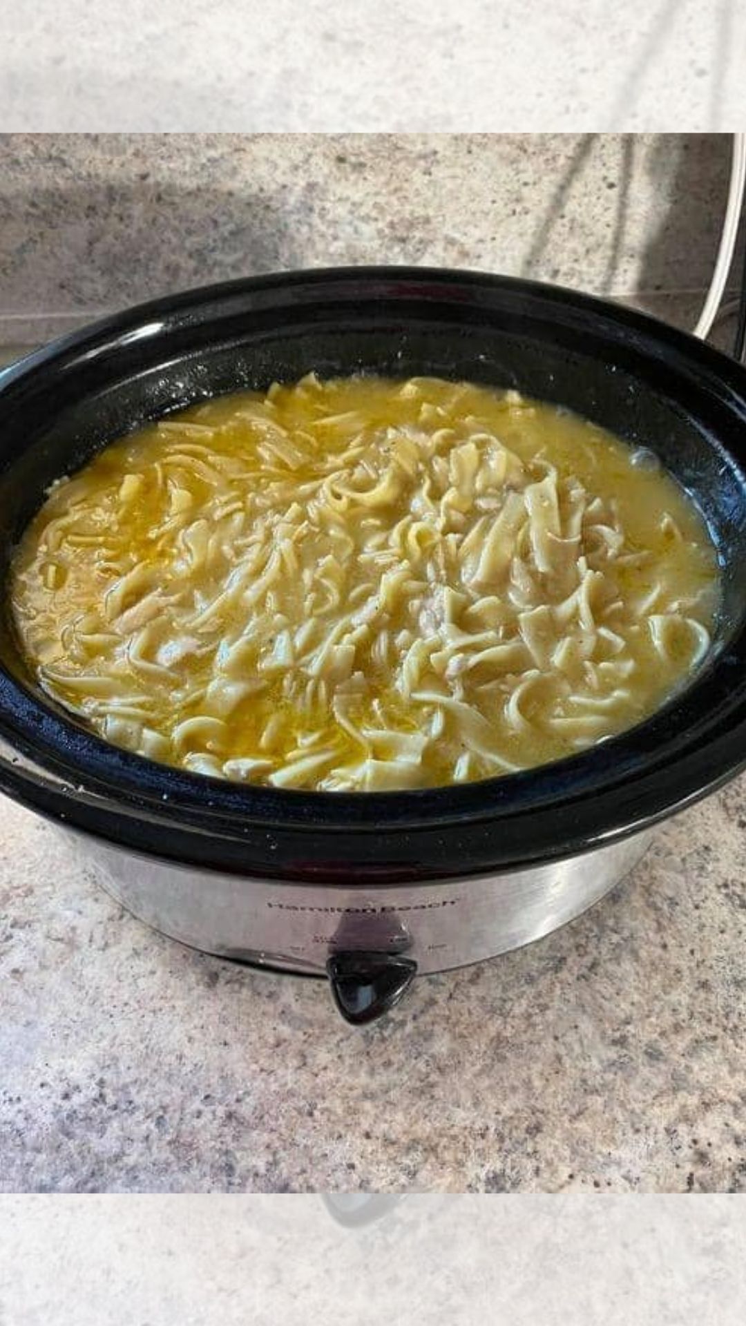 CROCK POT CHICKEN NOODLE SOUP