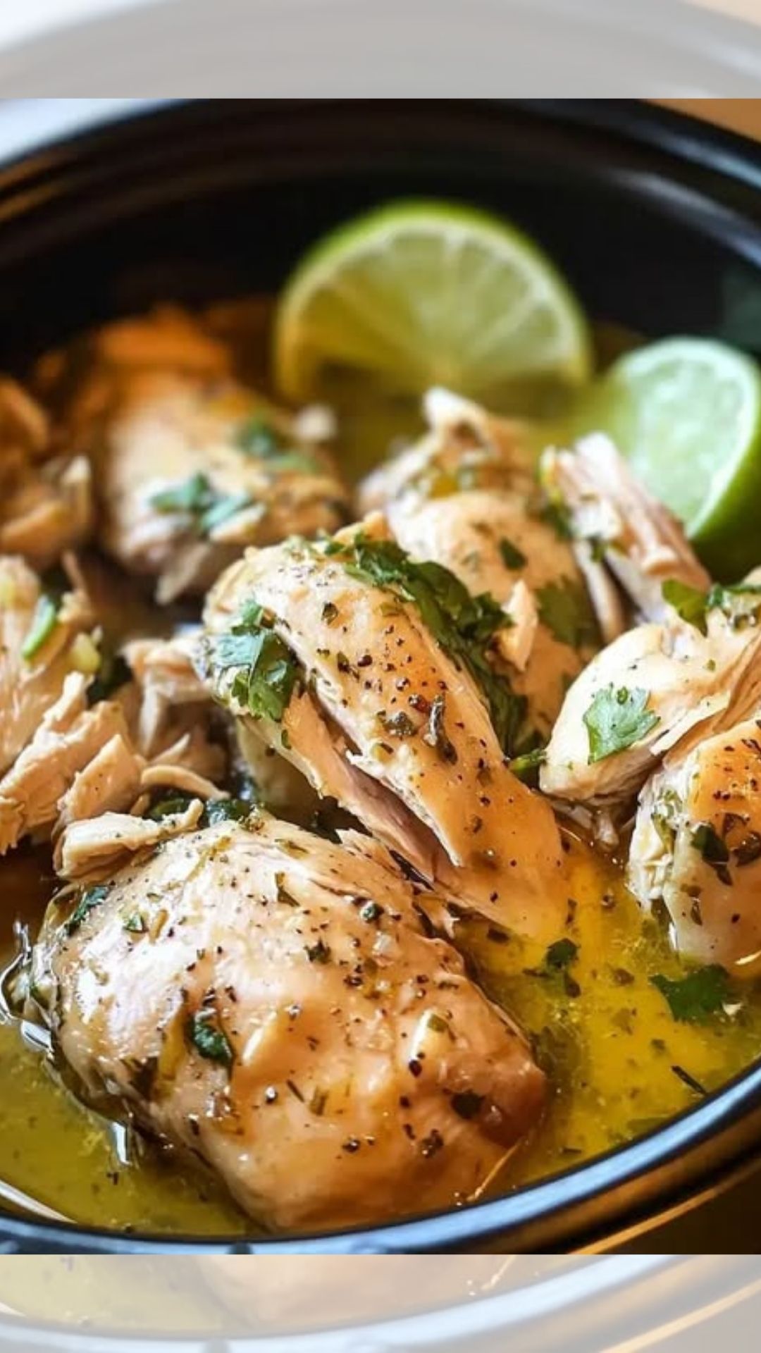Slow Cooker Lime Cilantro Chicken