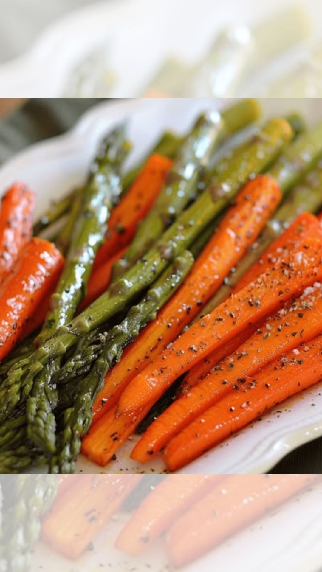 ROASTED ASPARAGUS AND CARROTS