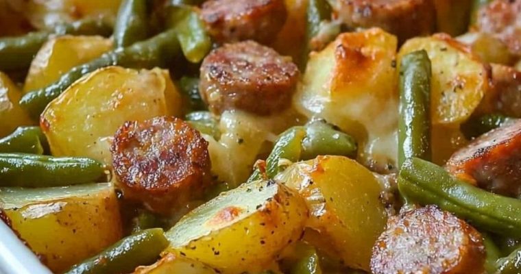 Sausage Green Bean Potato Casserole