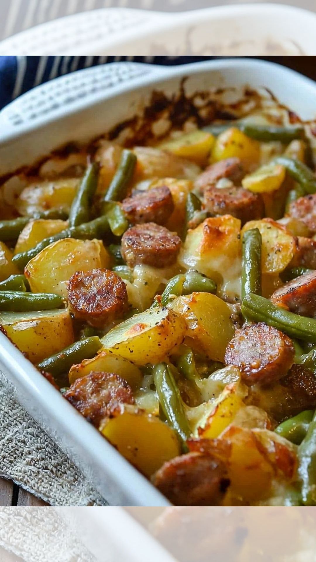 Sausage Green Bean Potato Casserole