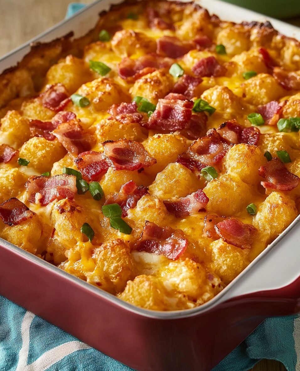 Tater Tot Sausage Breakfast Casserole