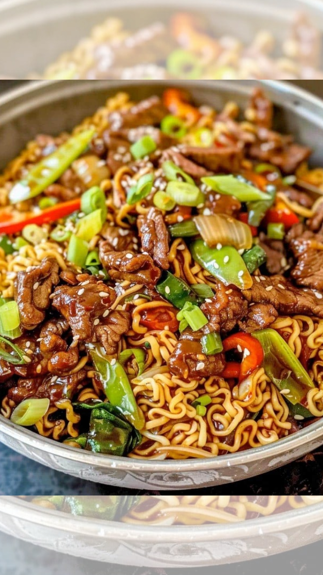 MONGOLIAN BEEF STIR-FRY WITH RAMEN
