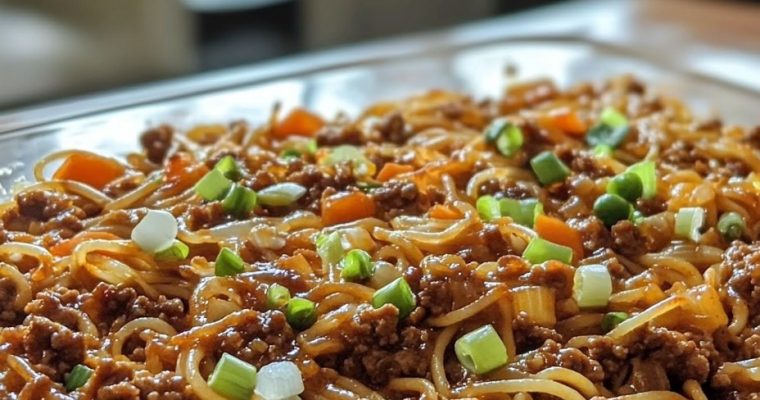Ground Beef Chow Mein Casserole