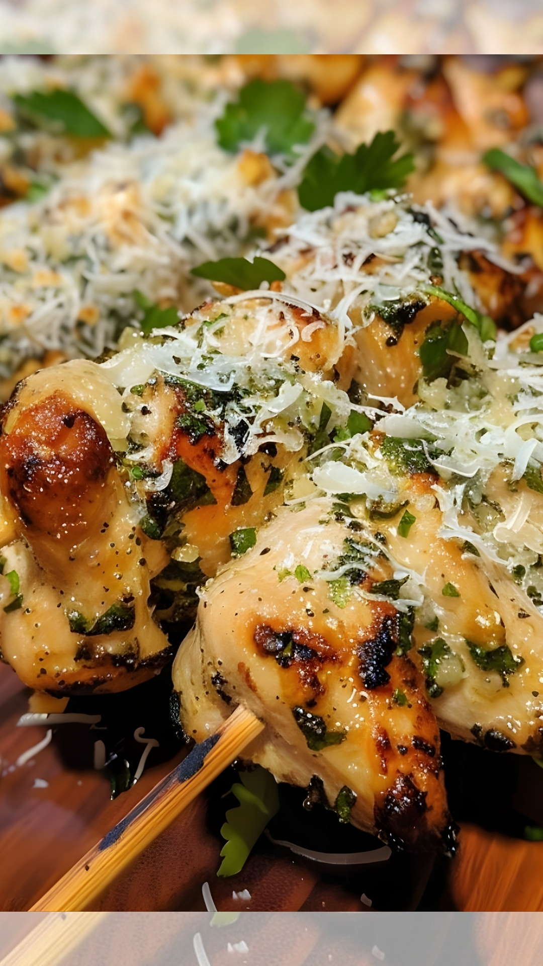 ITALIAN PARMESAN CHICKEN SKEWERS