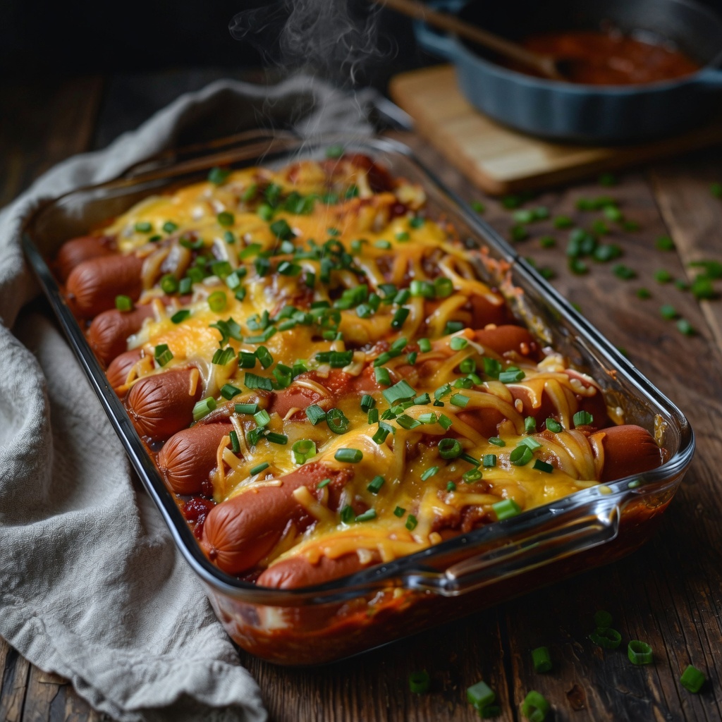 Chili Cheese Dog Bake Dinner!!