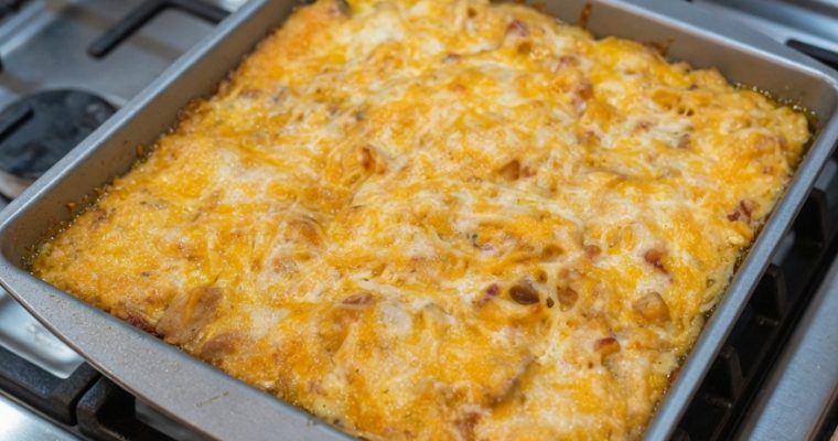 EASY CHICKEN AND DRESSING CASSEROLE