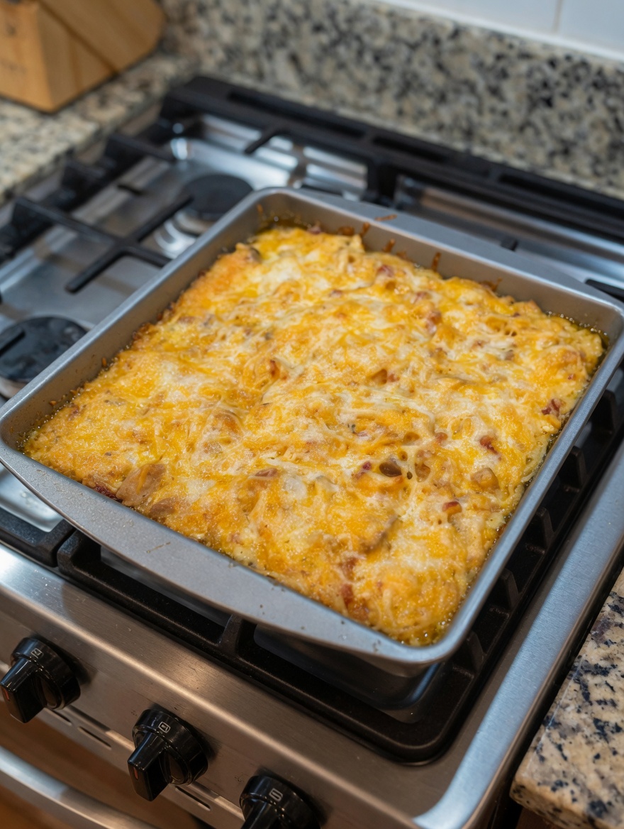 EASY CHICKEN AND DRESSING CASSEROLE