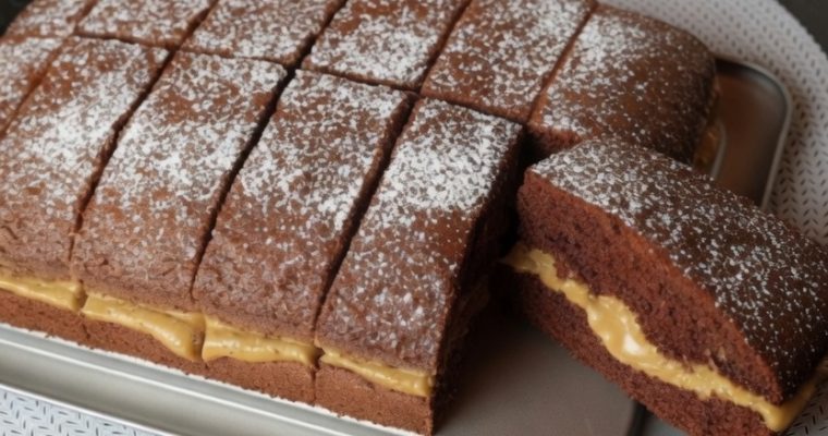 CHOCOLATE COFFEE CAKE WITH LOTUS CREAM TOPPING