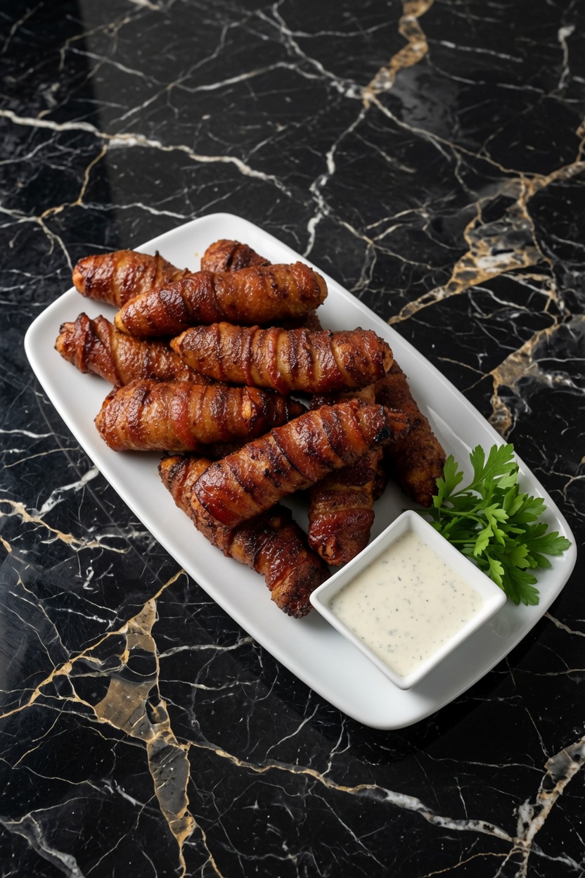 BACON-WRAPPED CHICKEN TENDERS