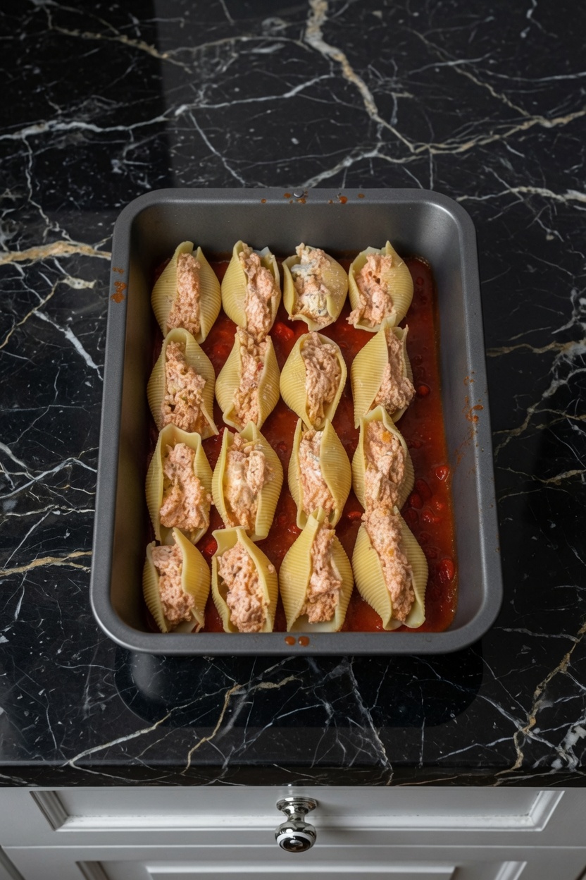 CHICKEN PARM STUFFED SHELLS