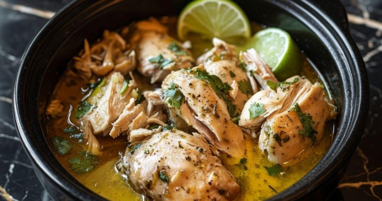 Slow Cooker Lime Cilantro Chicken