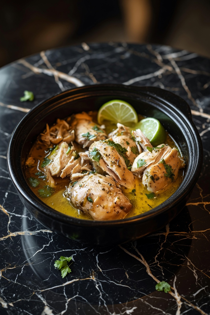Slow Cooker Lime Cilantro Chicken