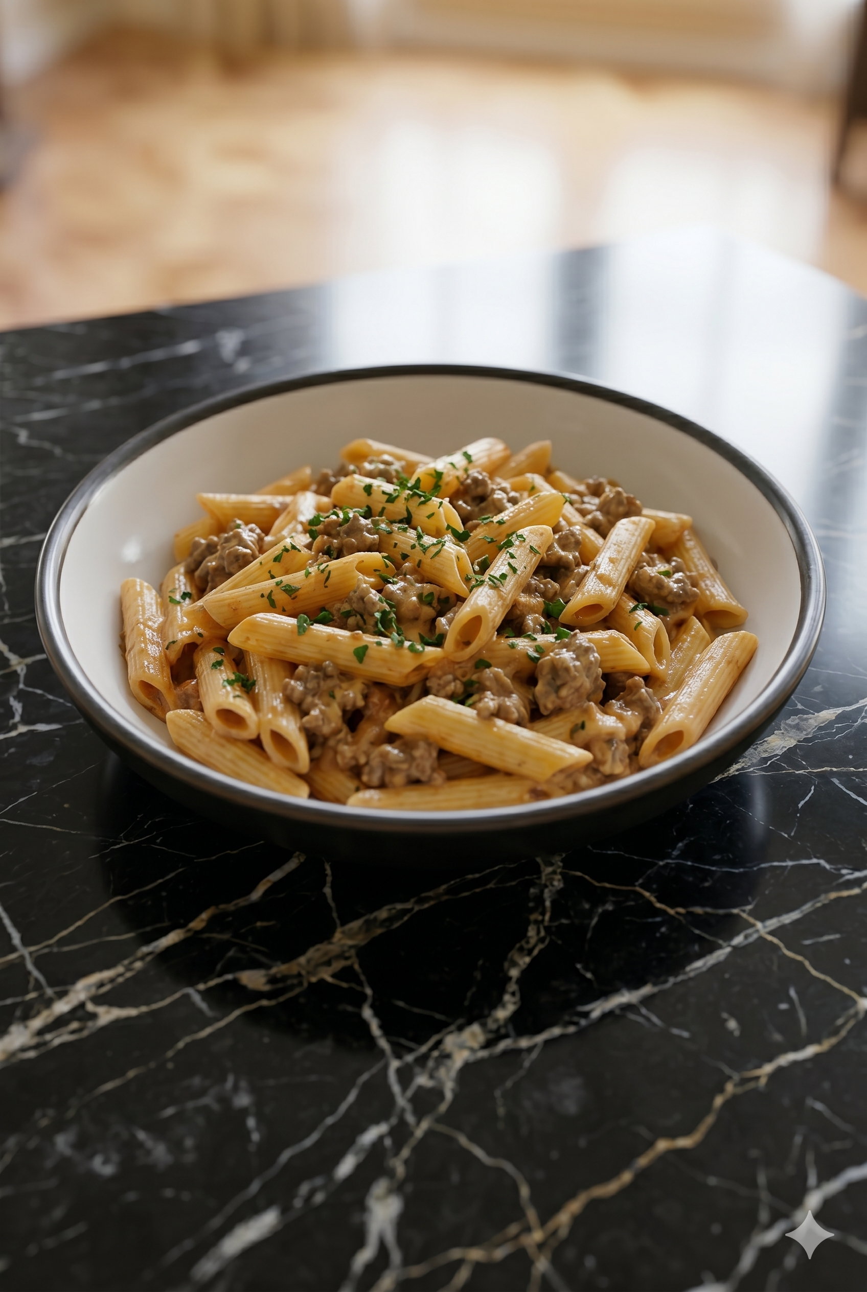Creamy Slow Cooker Beef Pasta