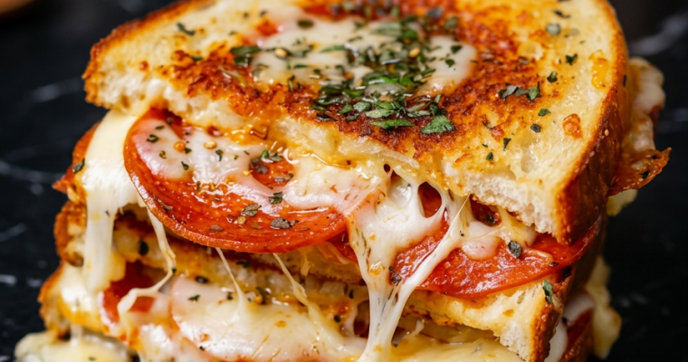 PIZZA GRILLED CHEESE SANDWICH
