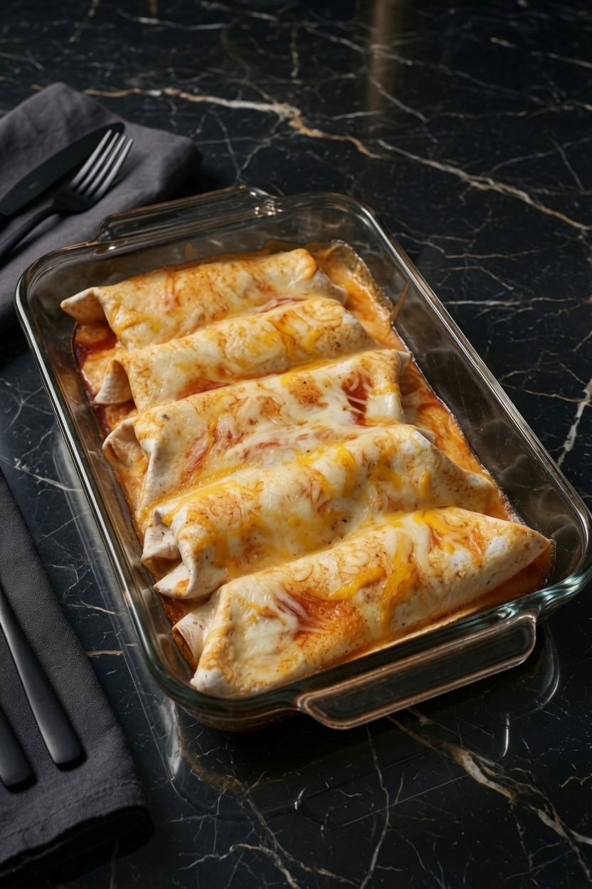 EASY CHICKEN ENCHILADAS