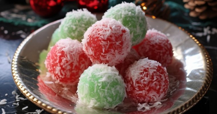 CHRISTMAS JELLO BALLS