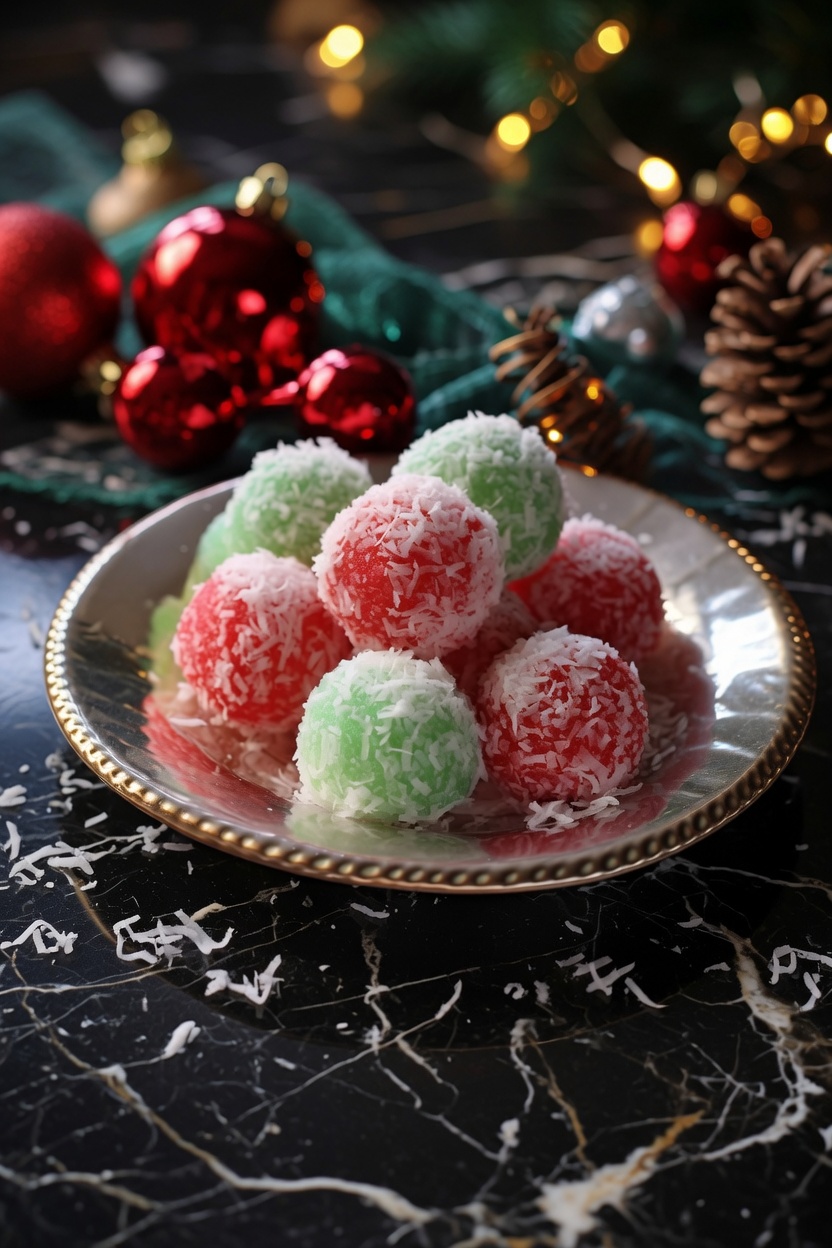 CHRISTMAS JELLO BALLS