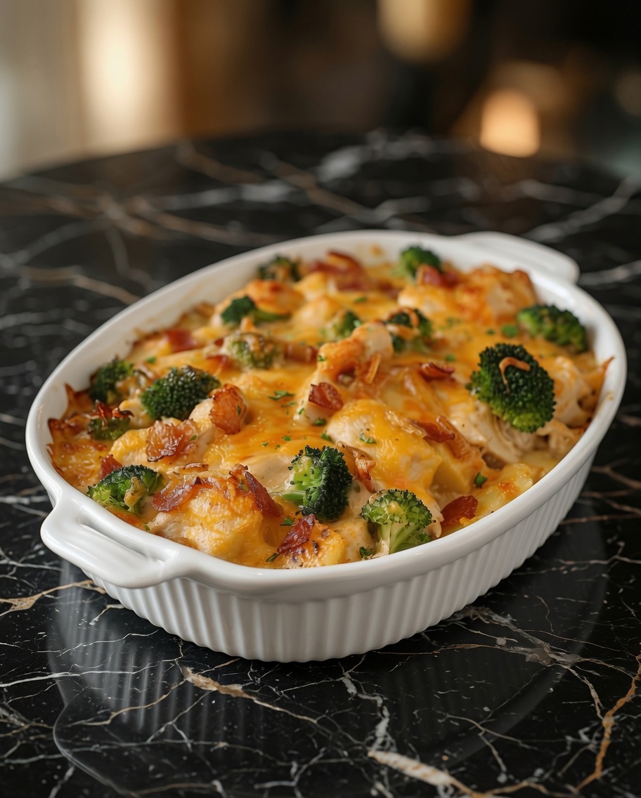 Baked Potato Chicken and Broccoli Casserole