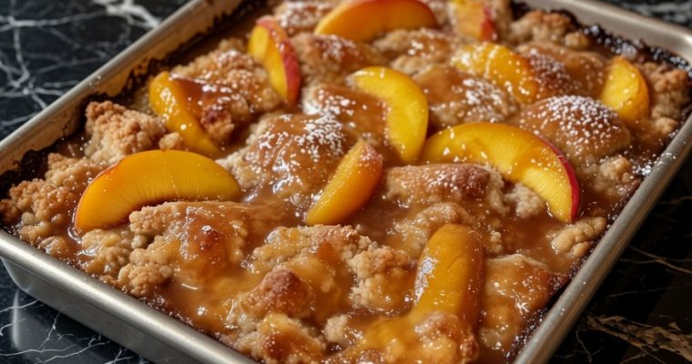 Old Time Oven Peach Cobbler