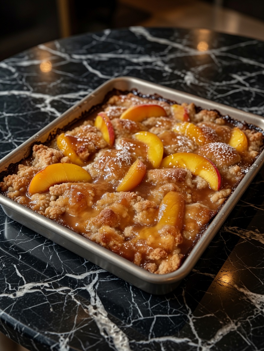 Old Time Oven Peach Cobbler