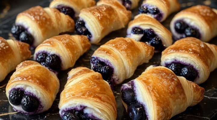 BLUEBERRY CHEESECAKE CRESCENT ROLLS