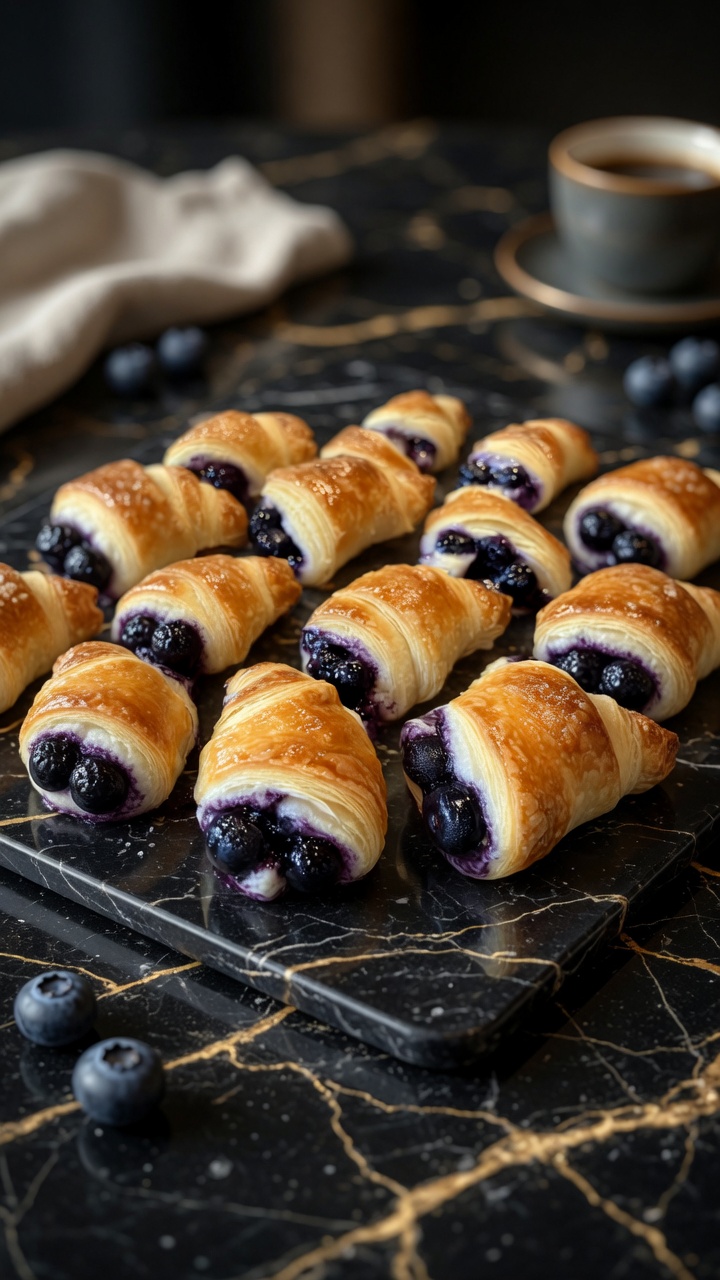 BLUEBERRY CHEESECAKE CRESCENT ROLLS