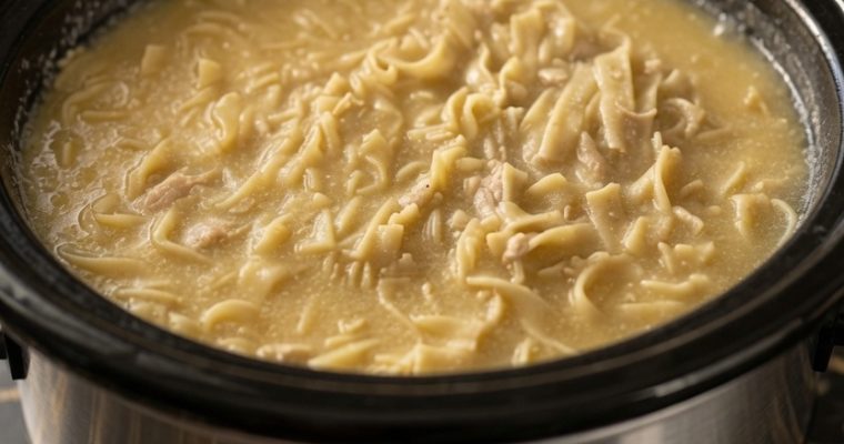 CROCK POT CHICKEN NOODLE SOUP