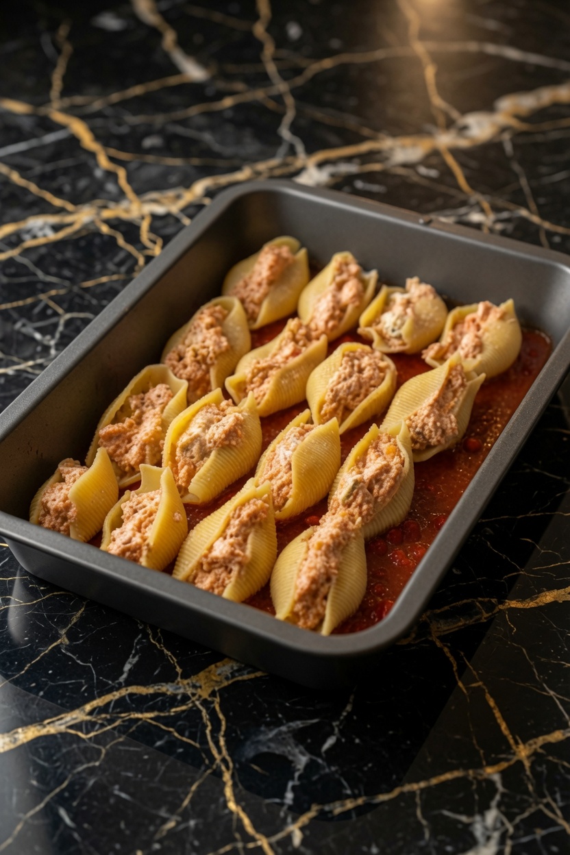 CHICKEN PARM STUFFED SHELLS