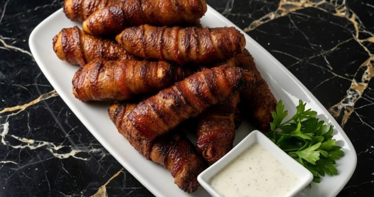 BACON-WRAPPED CHICKEN TENDERS