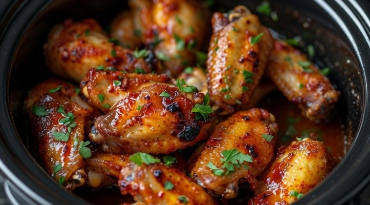 3-INGREDIENT SLOW COOKER CHICKEN WINGS