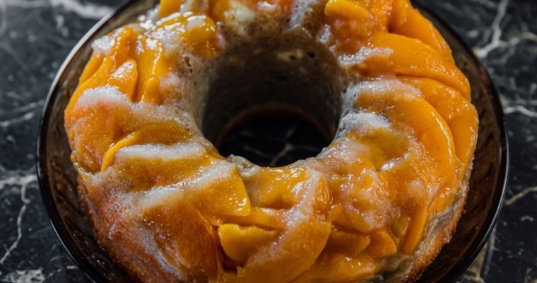 Peach Cobbler Pound Cake