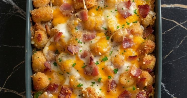 Tater Tot Sausage Breakfast Casserole