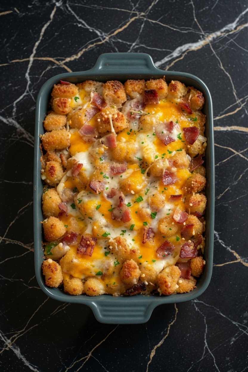 Tater Tot Sausage Breakfast Casserole