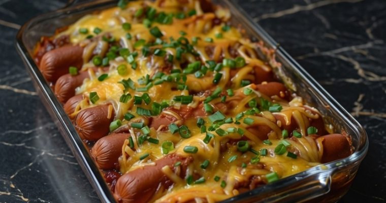 Chili Cheese Dog Bake Dinner!!
