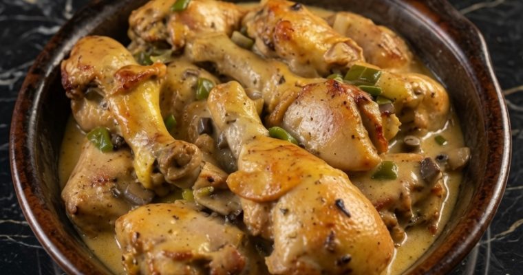 CREAM OF MUSHROOM CHICKEN LEGS