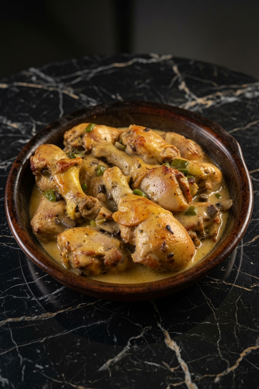 CREAM OF MUSHROOM CHICKEN LEGS