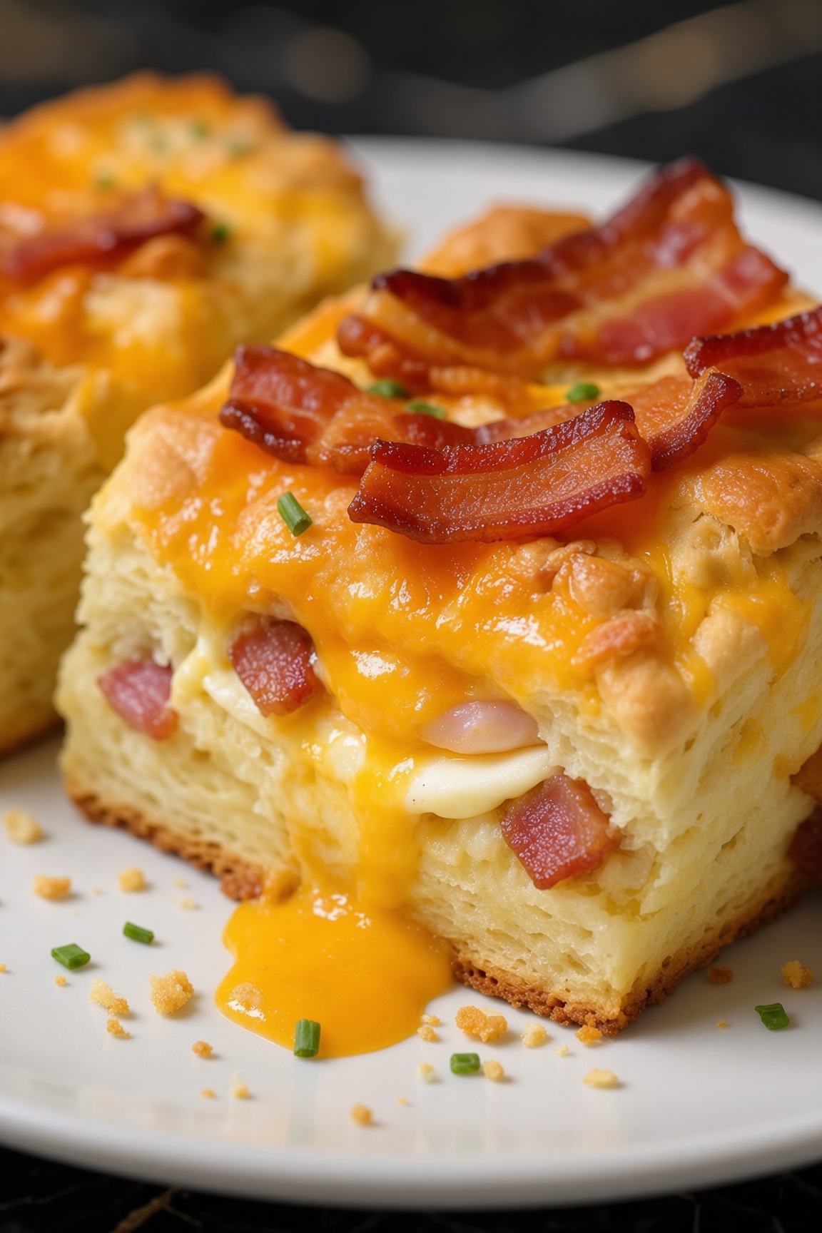Bacon, Egg and Cheese Biscuit Bake