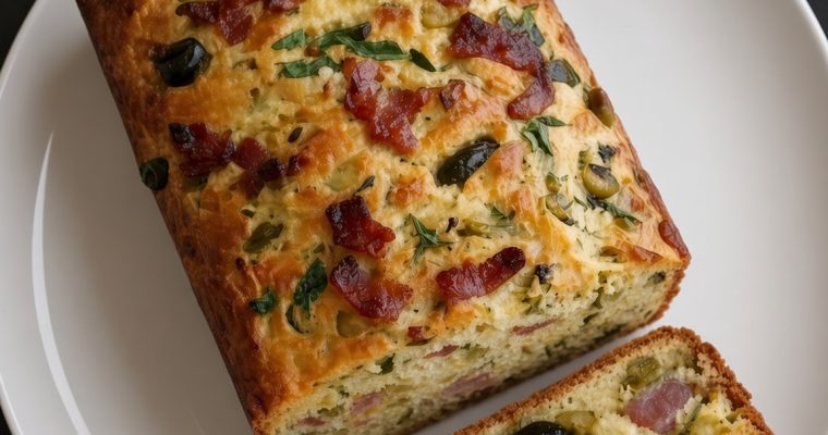 OLIVE, BACON AND CHEESE BREAD