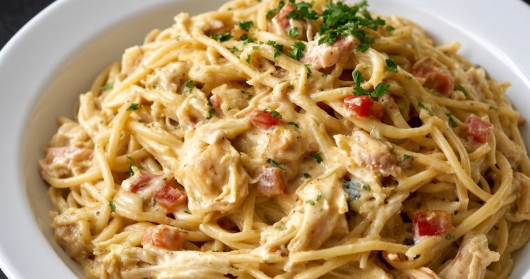 Easy Homemade Chicken Spaghetti