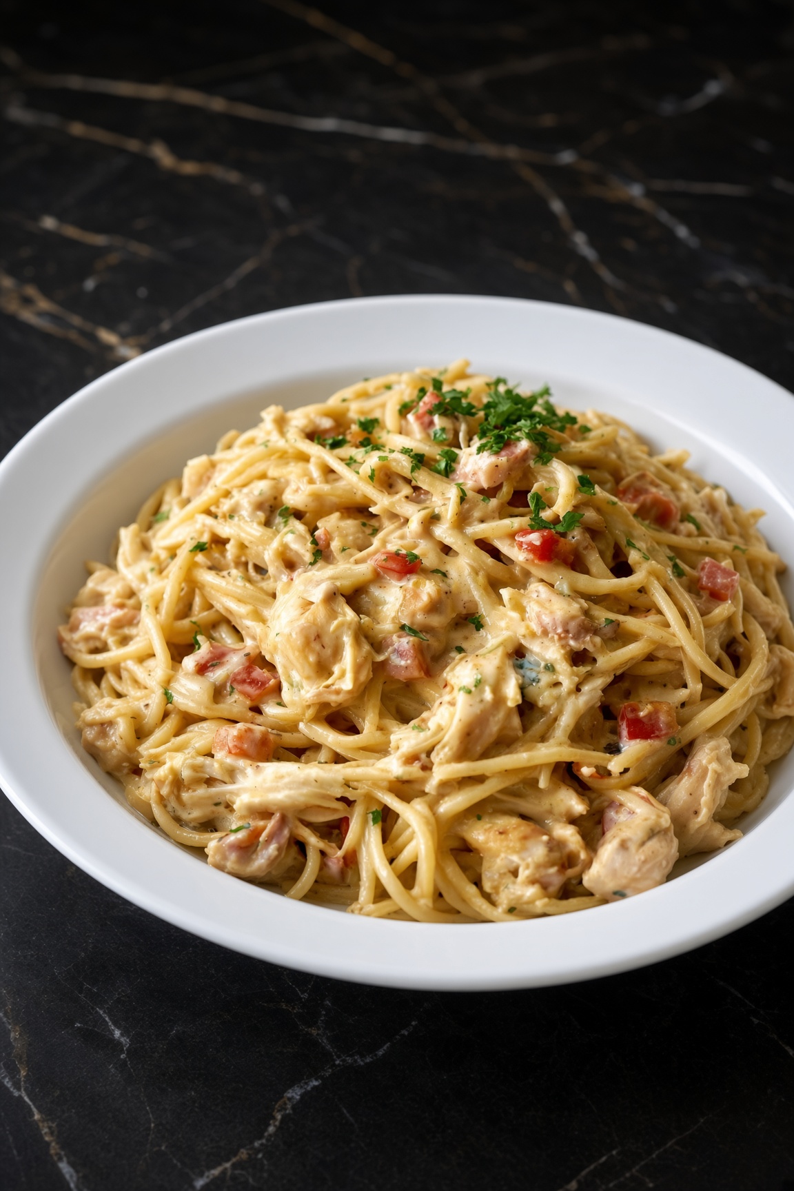 Easy Homemade Chicken Spaghetti