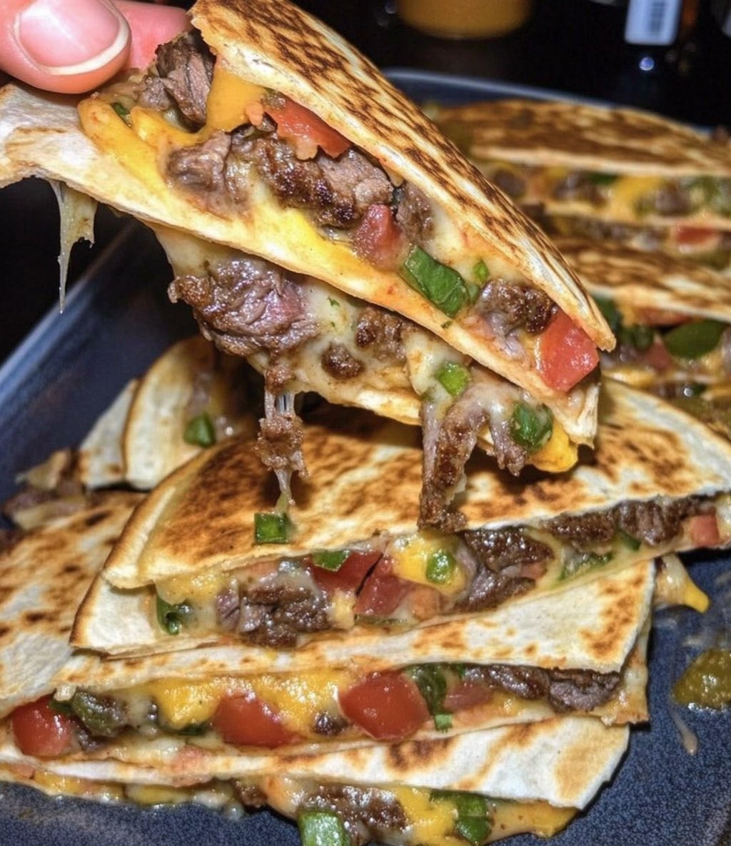 Loaded Steak Quesadillas