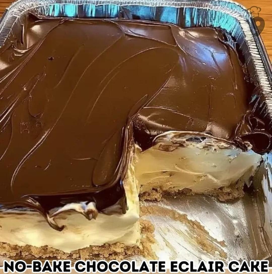 No-Bake Chocolate Eclair Cake